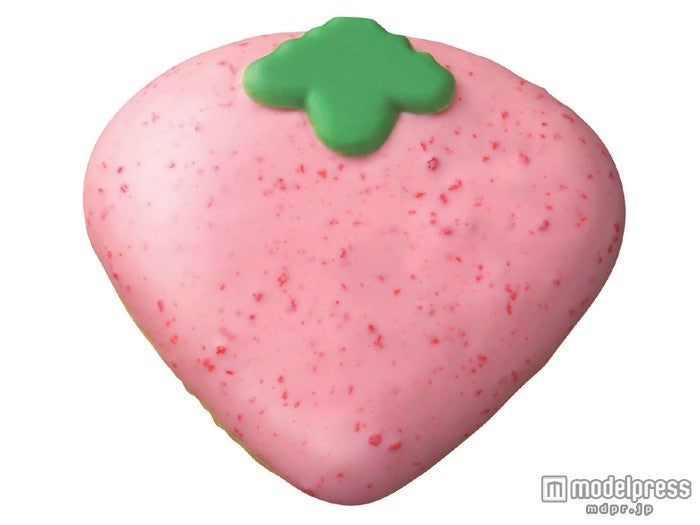 ミスド初のいちご型ドーナツ「いちごミルクドーナツ」