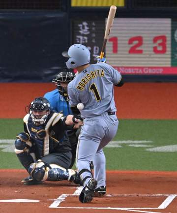阪神 森下翔太が第1打席でいきなり死球 京セラドームにブーイングとどよめき 12球団最多8個目のデッドボール