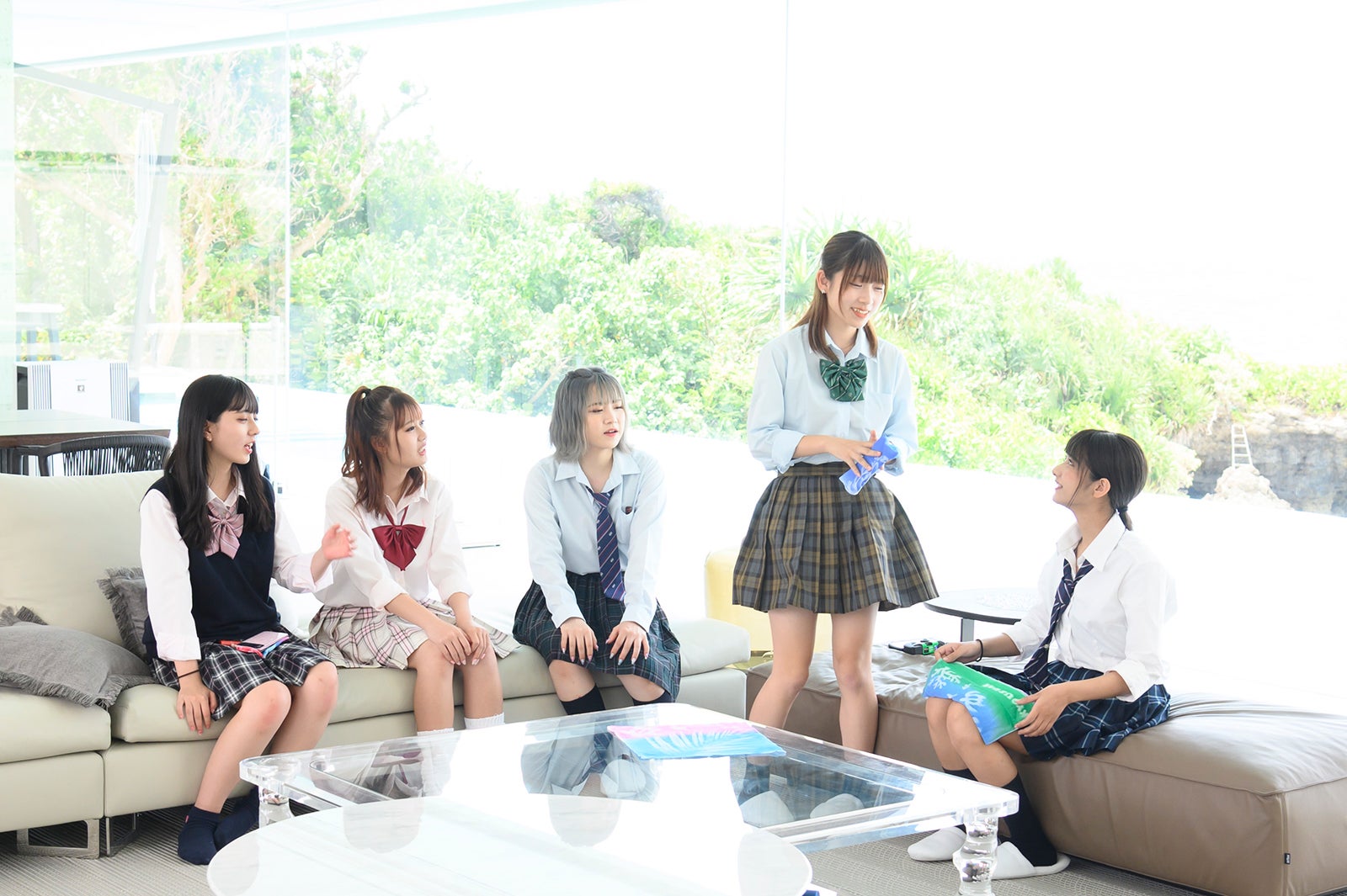 まお、りあん、えま、すず、みらい「今日、好きになりました。-夏空編-」第5話より（C）ABEMA