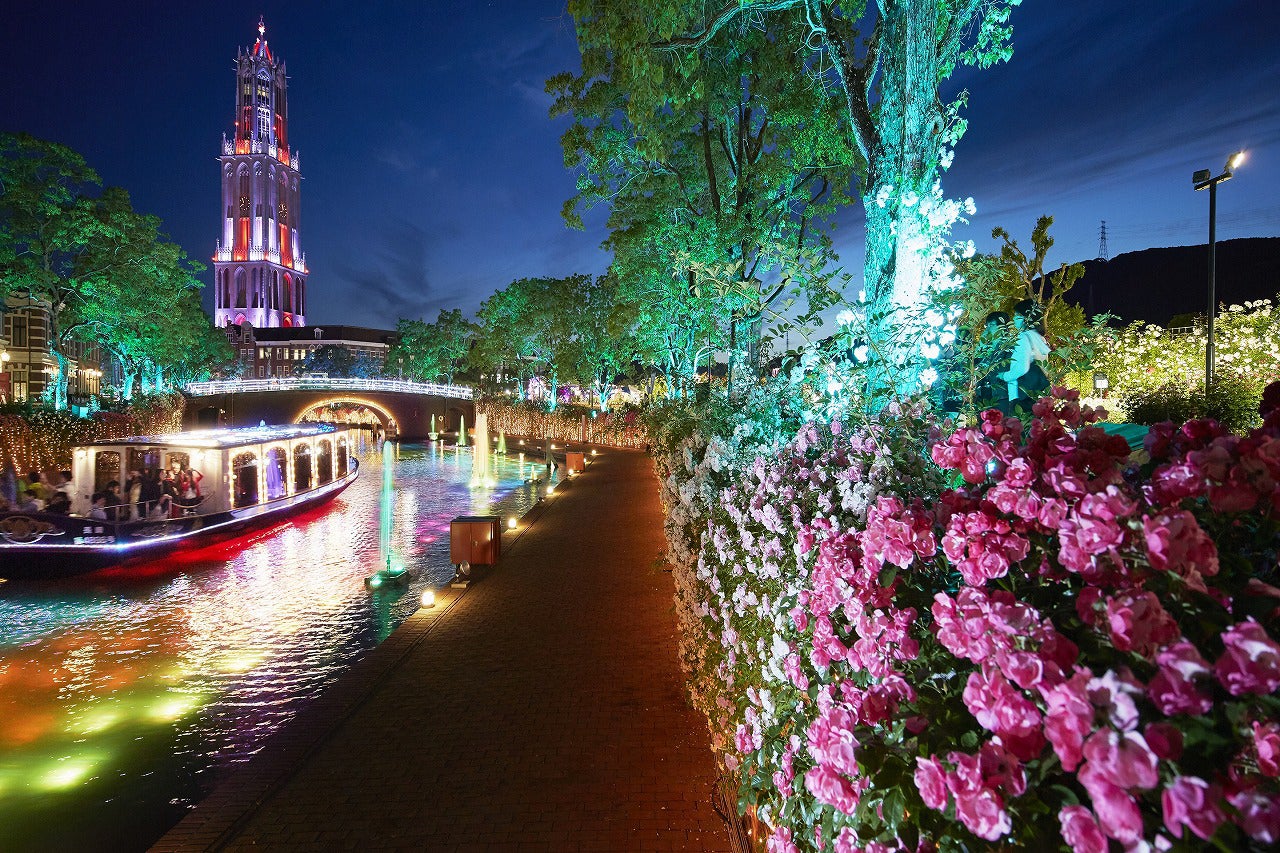 ライトアップ／画像提供：ハウステンボス