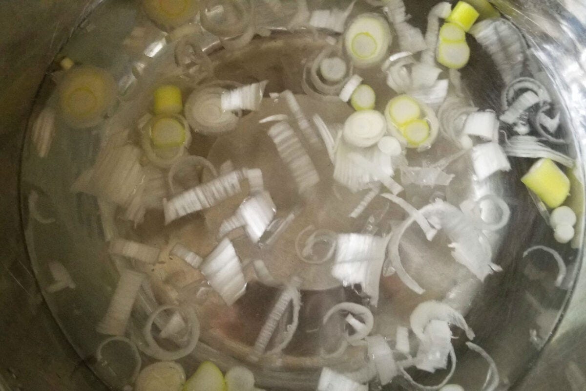 そうめん塩油そば・長ねぎ