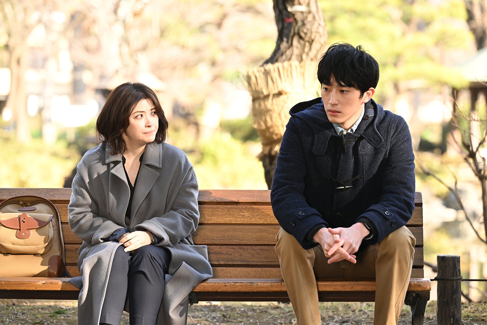 宮澤エマ、杉野遥亮 「罠の戦争」最終話より（C）カンテレ