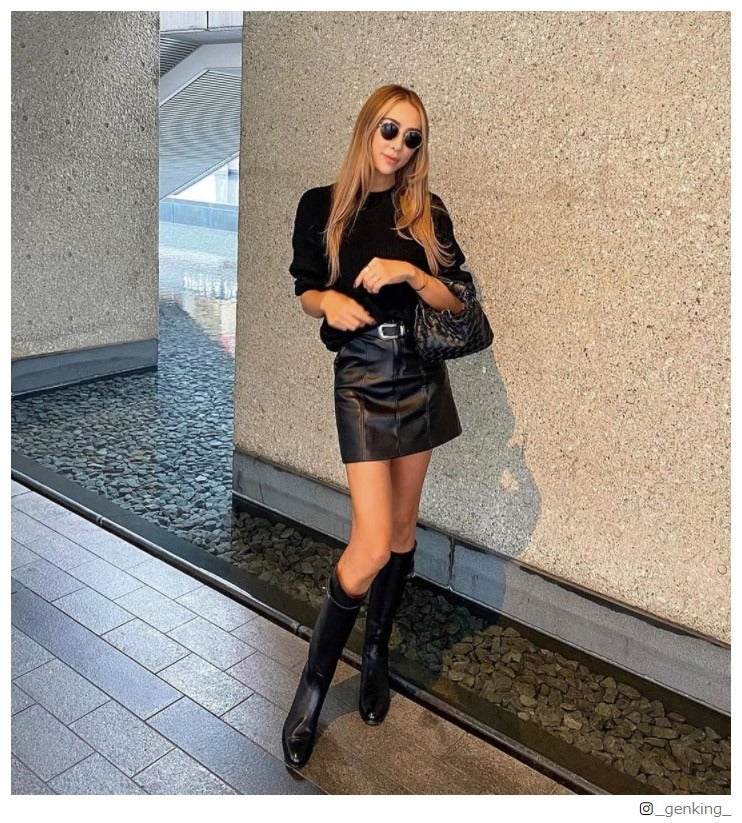 GENKING「スーパー珍しい」ミニスカ姿で美脚披露 「スタイル良すぎ」と絶賛の声