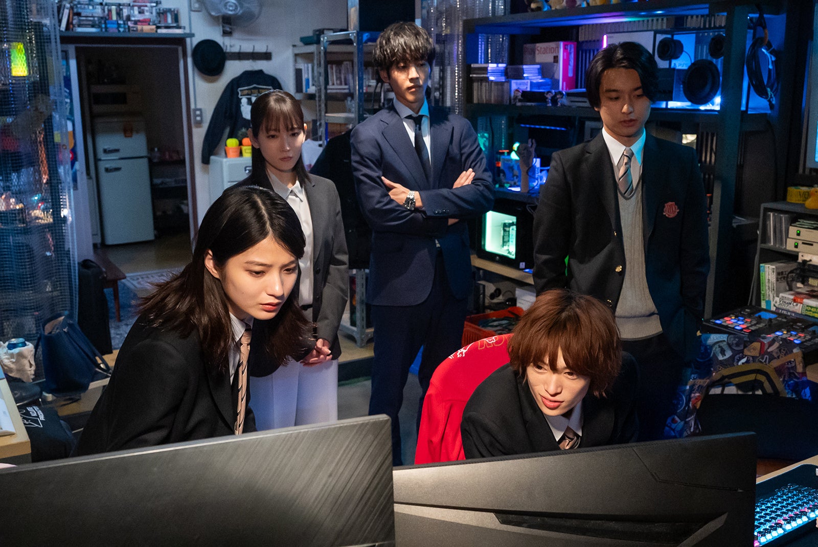 蒔田彩珠、吉岡里帆、松坂桃李、奥平大兼、窪塚愛流「御上先生」最終話（C）TBS