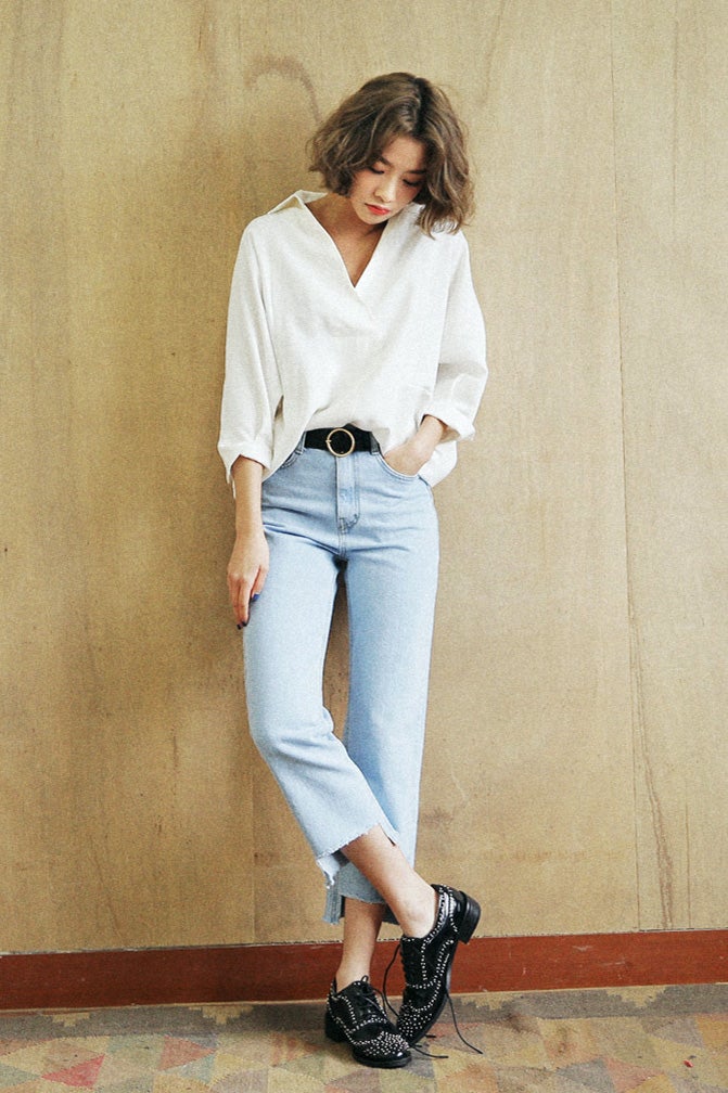 ドルマンスリーブスキッパーブラウス「DHOLIC」4,946円 (税込)／画像提供：DHOLIC