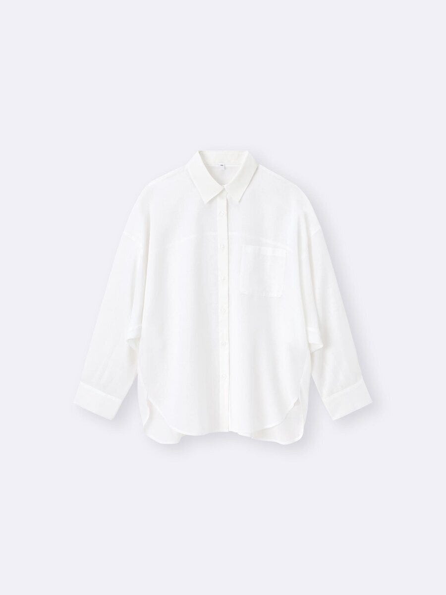 GUのシアードルマンスリーブシャツQ