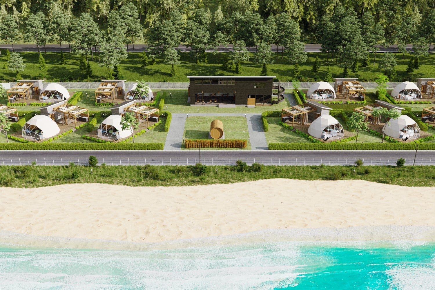 オーシャングランピング グランマーレ茨城大洗／画像提供：ブッキングリゾート