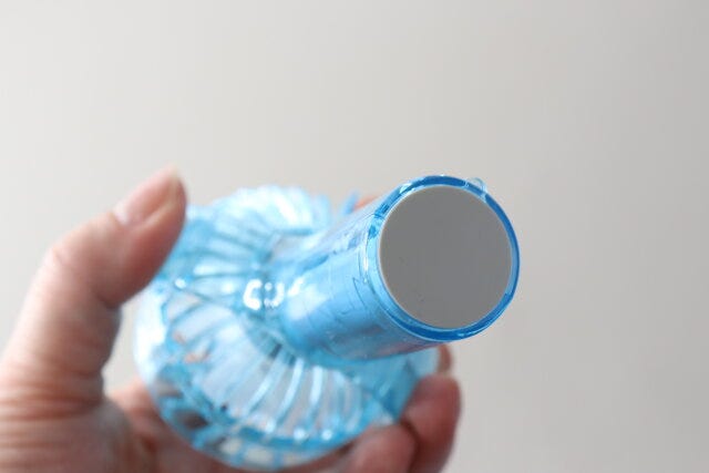 首振りミニ扇風機（クリア）　ダイソー　滑り止め