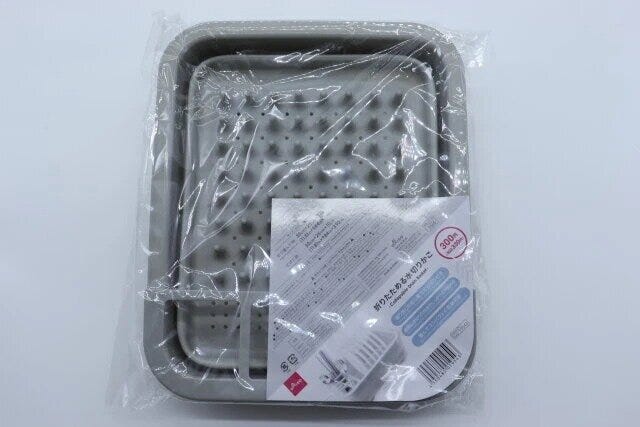 ダイソー 折りたためる水切りかご(30cm×25cm) パッケージ ダイソー 折りたためる水切りかご(30cm×25cm) パッケージ