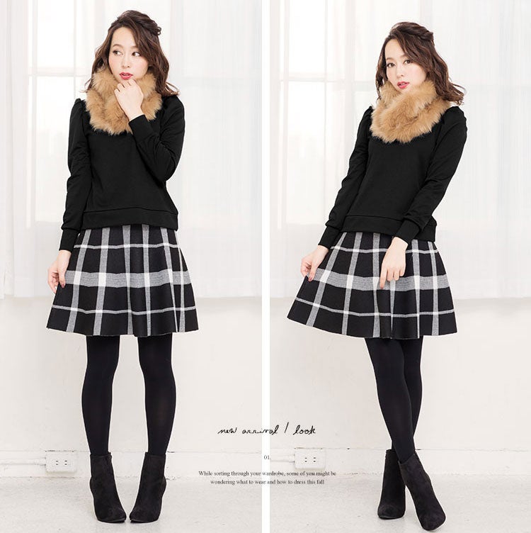 ポンチ素材パフスリーブデザイン長袖トップス「神戸レタス」1990円（税込）／画像提供：神戸レタス