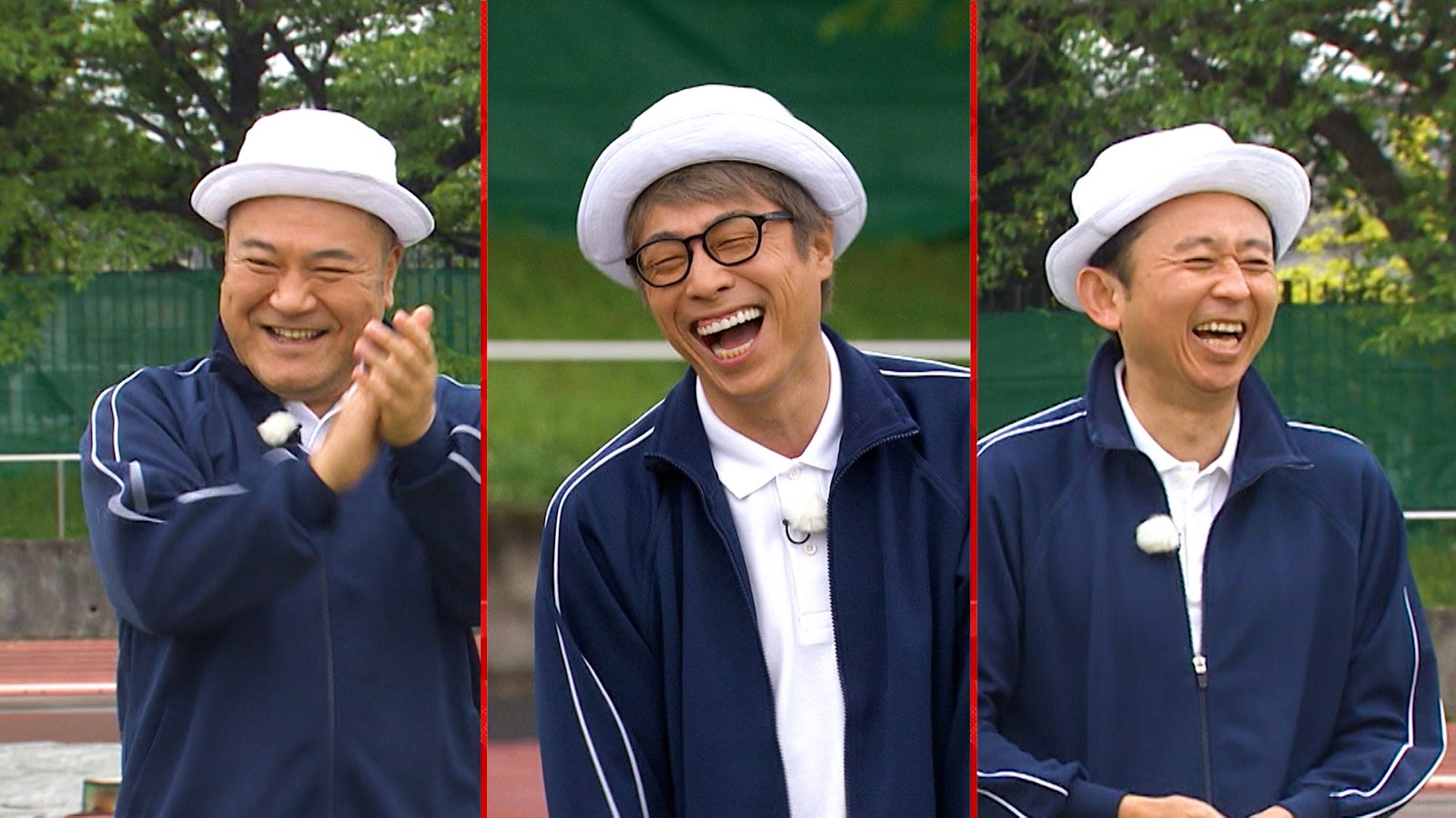 （左から）山崎弘也、田村淳、有吉弘行（C）テレビ朝日