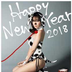 モデルプレス - 小嶋陽菜、恒例“SEXY年賀状” 2018年はワンちゃんに