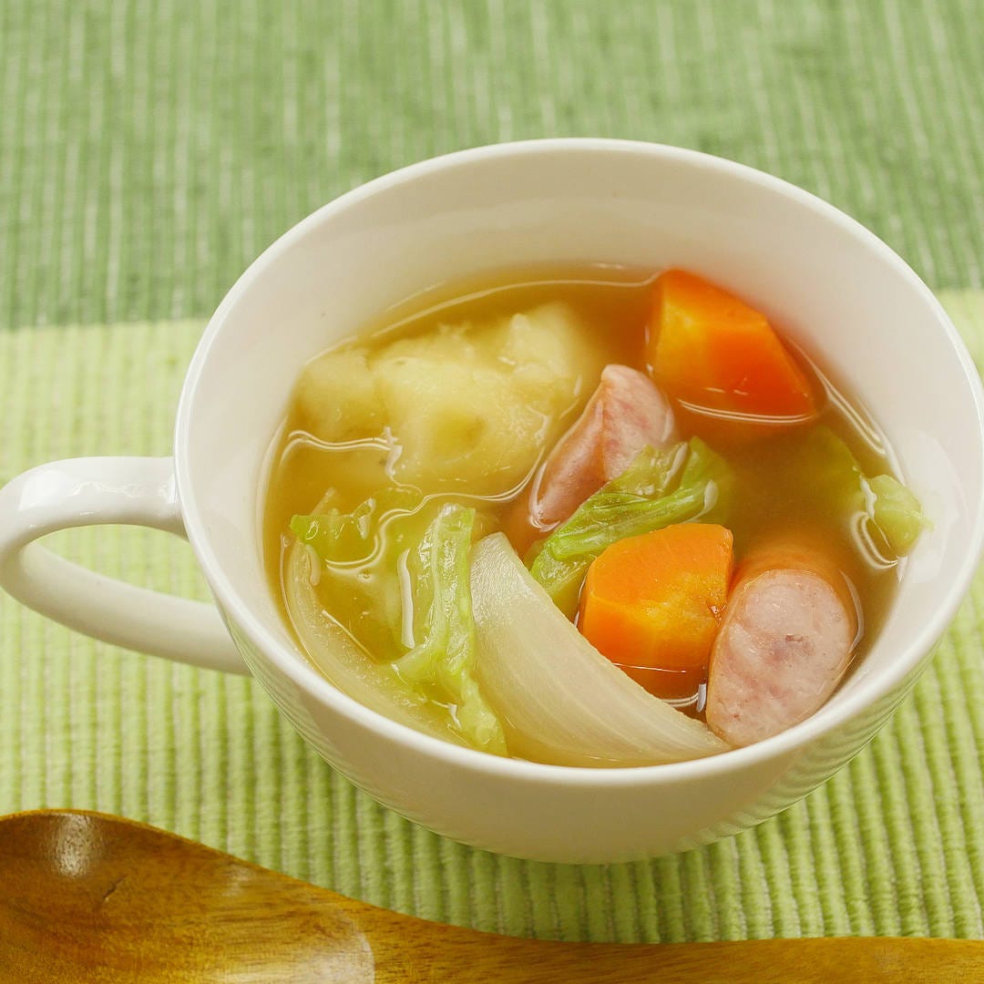 具材たっぷり!ごろっと野菜のコンソメスープ