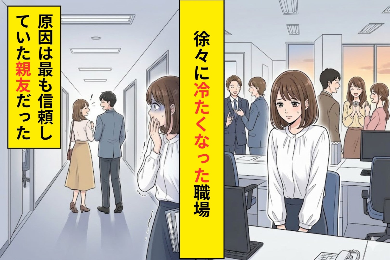 「なんでみんな冷たいの？」と思っていた私→私の悪口を楽しそうに広める親友の姿に衝撃が走った