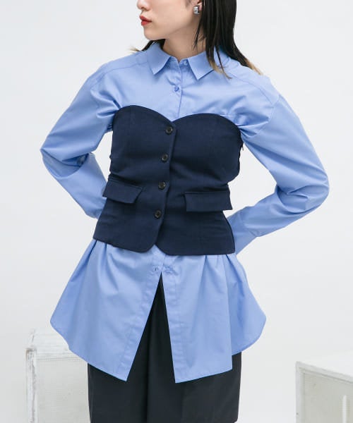 ビスチェSETオーバーシャツ／URBAN RESEARCH（提供画像）