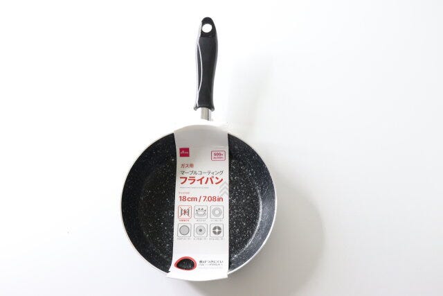 ガス用マーブルコーティングフライパン（18cm）　パッケージ