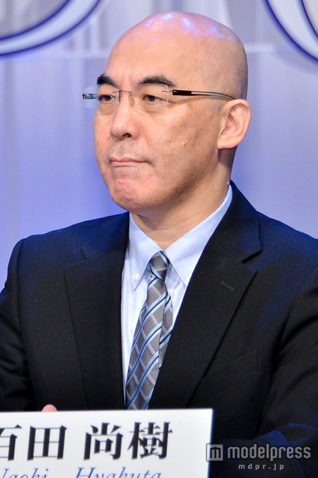 映画「永遠の0」完成報告会に出席した原作者・百田尚樹氏