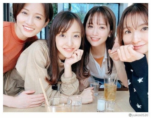 ゆうこす、前田敦子・篠田麻里子・板野友美とランチ「神メンツ」「豪華すぎ」と話題に