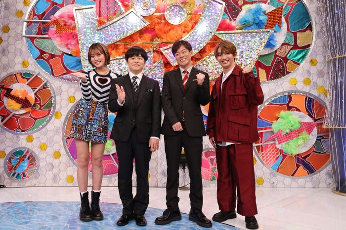 王林、バカリズム、陣内智則、藤原丈一郎(C)カンテレ