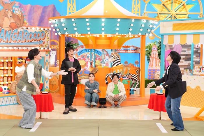 菊池風磨、陣内智則、朝日奈央、二宮和也、大森元貴(C)日本テレビ