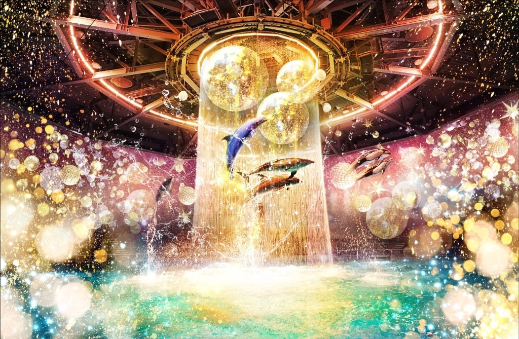 海の世界が星屑に彩られる アクアパーク品川がクリスマス演出で華やかに