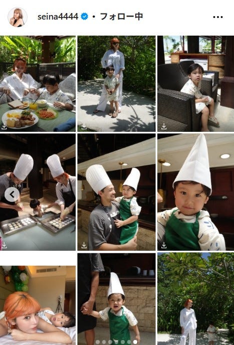 島袋聖南公式Instagramより