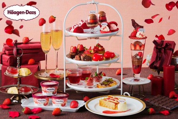 ハーゲンダッツコラボのスイーツがかわいい♡ ベストブライダル、横浜・大宮の2店舗でいちご＆チョコレートの期間限定アフタヌーンティーを開催