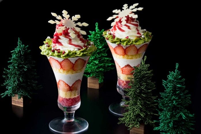 映えるザ・キャピトルホテル 東急 ORIGAMIの「クリスマスリースパフェ」