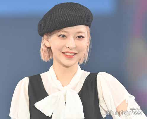 韓国美女・テリ、透け素材×ミニ丈ワンピ姿が可愛い<札幌コレクション 2023 S/S>