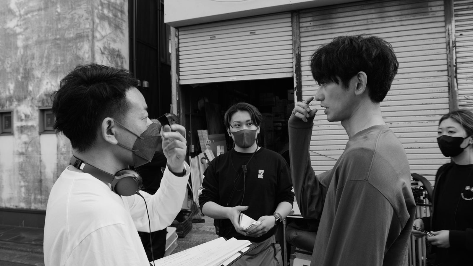 永山瑛太＆川栄李奈主演「半透明なふたり」メイキング映像カット （提供写真）