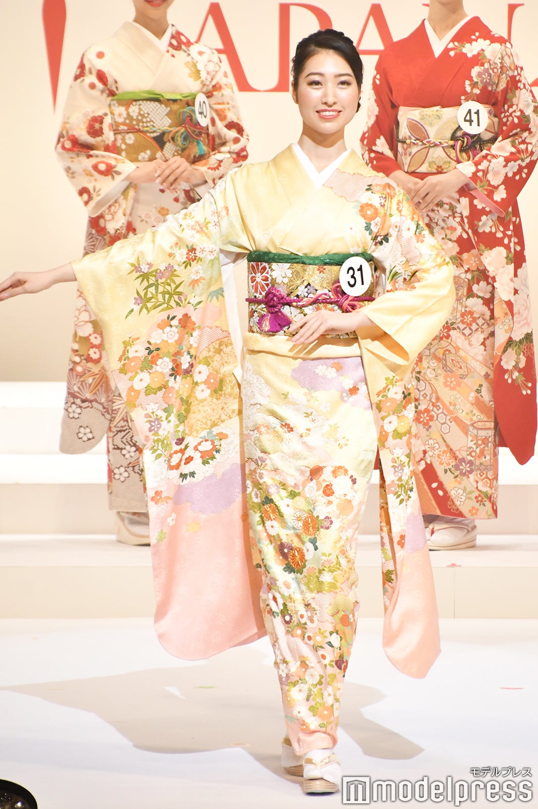 着物審査の様子／「2020ミス・インターナショナル日本代表選出大会」（C）モデルプレス