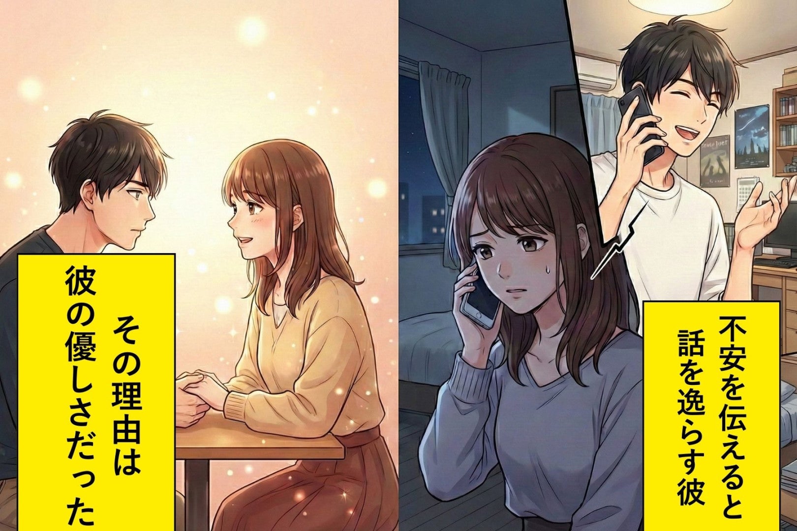 「大事にしてるよ」と言う彼氏→でも不安を伝えた瞬間だけ話を逸らす...→その理由が優しさだったと知るまで