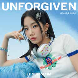 LE SSERAFIM「UNFORGIVEN」（8月23日発売）初回限定 メンバーソロジャケット盤／KAZUHA（P）＆（C）SOURCE MUSIC