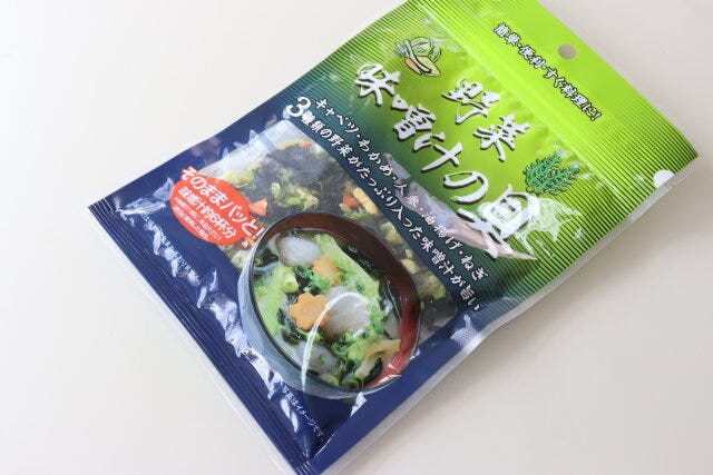 常備保存におすすめのダイソーの野菜味噌汁の具