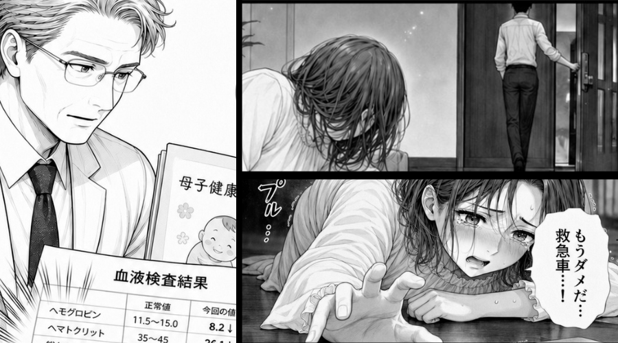 妊娠する妻のSOSを無視…“這いつくばって”救急車を呼ばせた夫！？搬送先で⇒【母子手帳】を見た医師がゾッとした話