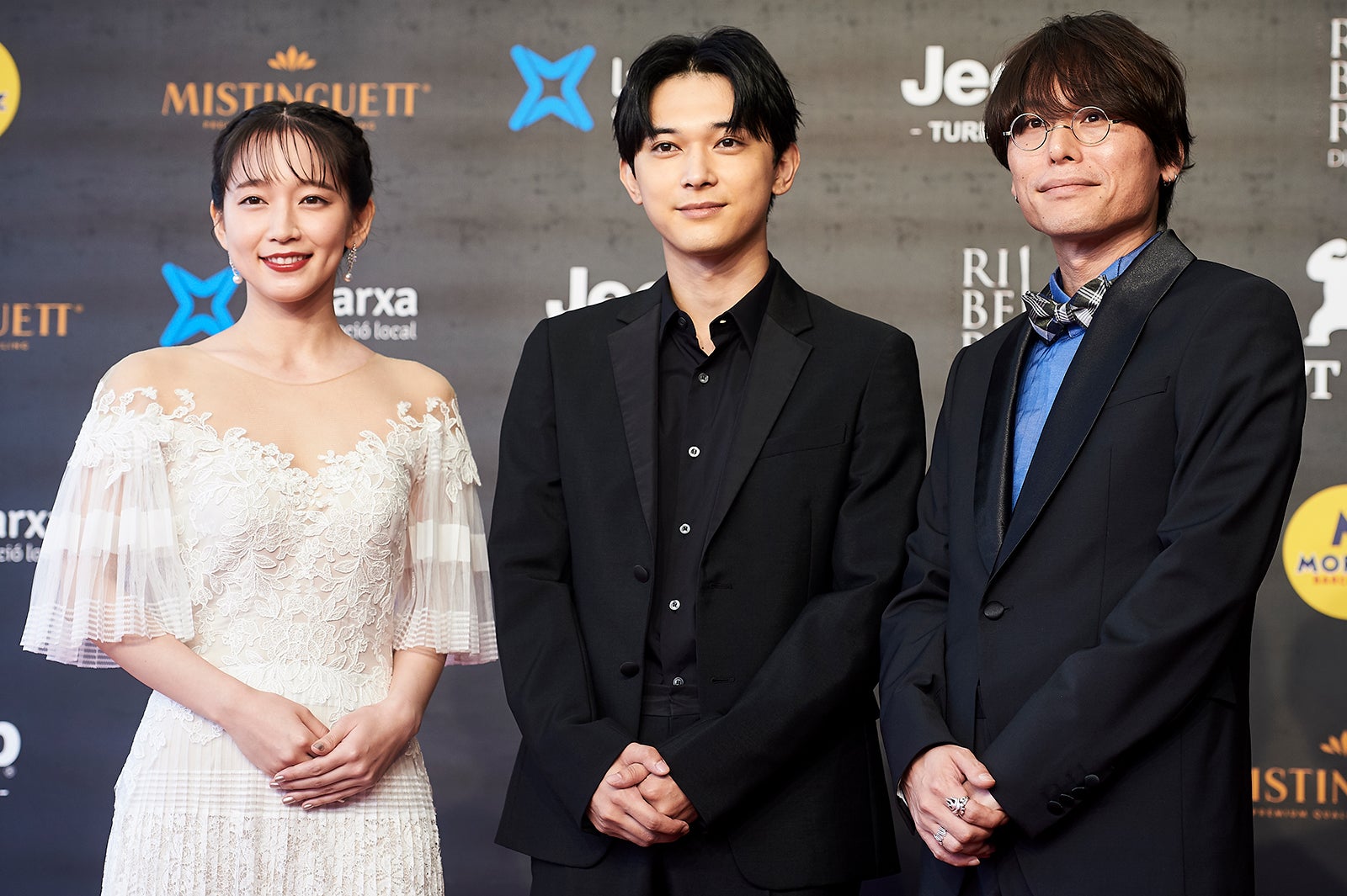 吉岡里帆、吉沢亮、長井龍雪監督（C）Getty Images