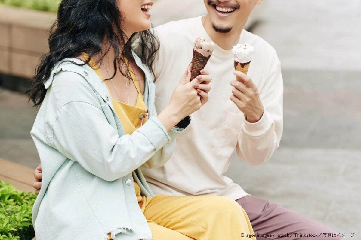 カップル・恋人・夫婦・デート・アイス
