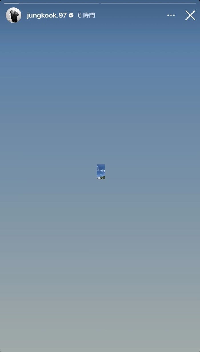 JUNG KOOK(ジョングク)Instagramストーリーより