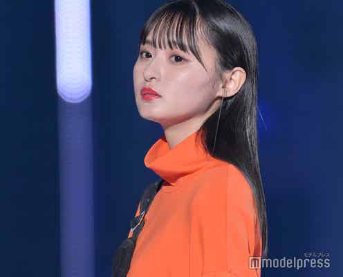 乃木坂46遠藤さくら、赤リップで大人の装い 堂々ランウェイで圧倒<TGC 2022 A/W>