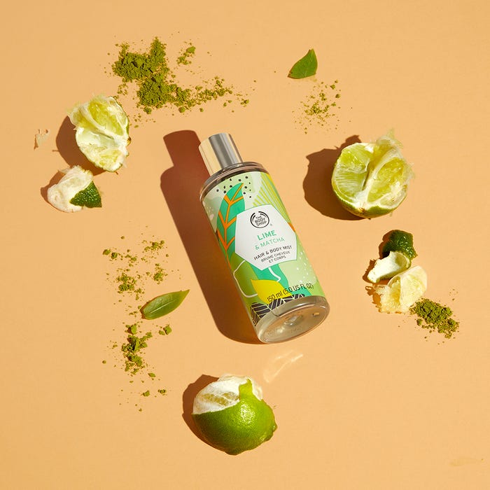 「ヘア&ボディミスト ライム&マッチャ」(提供写真)