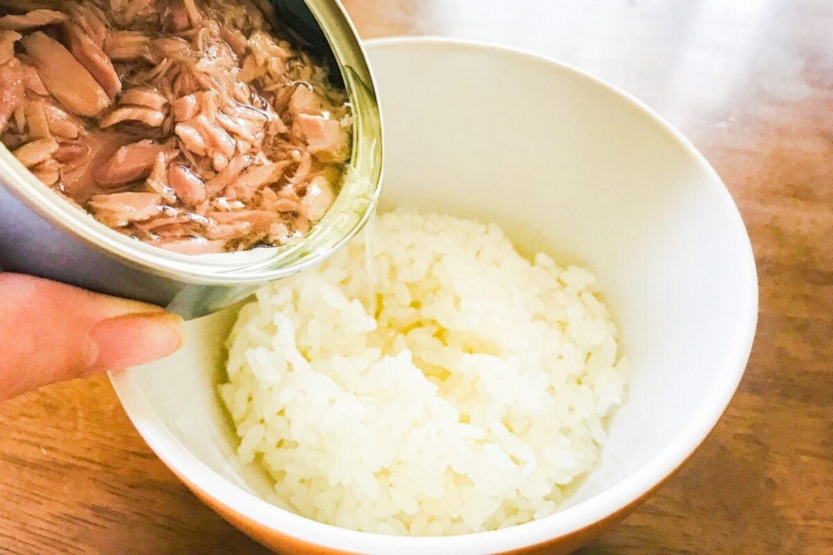 ツナ缶汁ごはん
