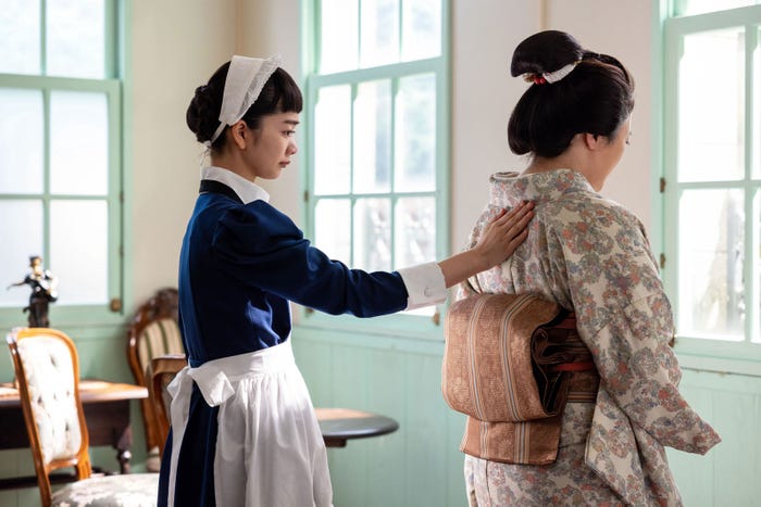 見上愛、仲間由紀恵「風、薫る」第39話(C)NHK