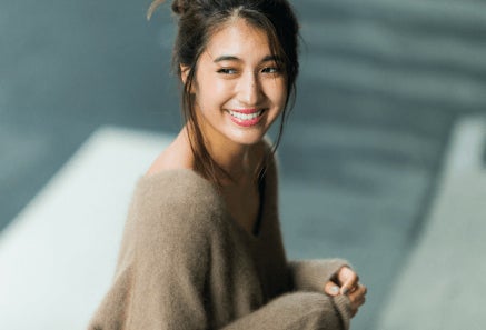 ざっくりVネックニット（C）TOPLOG