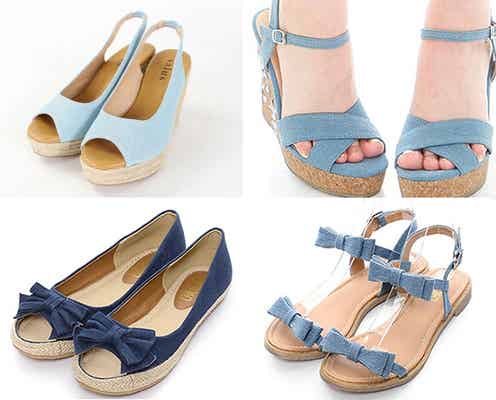 今季はサンダルだってデニムが気分♪