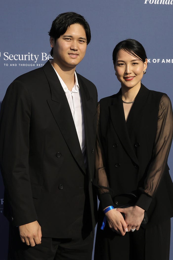 大谷翔平選手、田中真美子さん/Photo by Getty Images