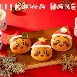 ちいかわパン(サンタ)、ハチワレパン(サンタ)、うさぎパン(サンタ)各税込650円(C)nagano