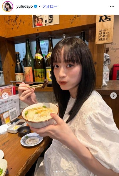 由布菜月Instagramより