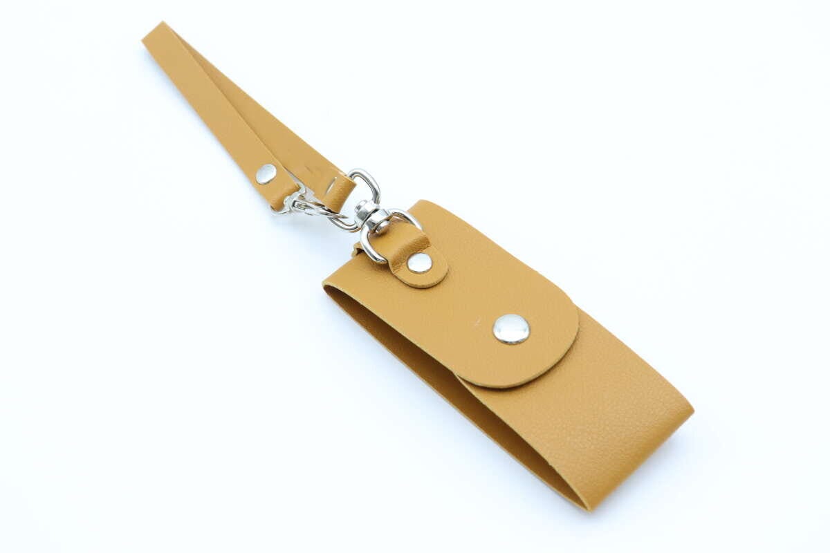 レザー風ジャケットホルダー　ボタンタイプ