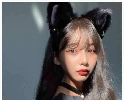 山之内すず、ロングヘアイメチェン&猫コスプレに反響「可愛すぎる」「髪長いのも似合ってる」