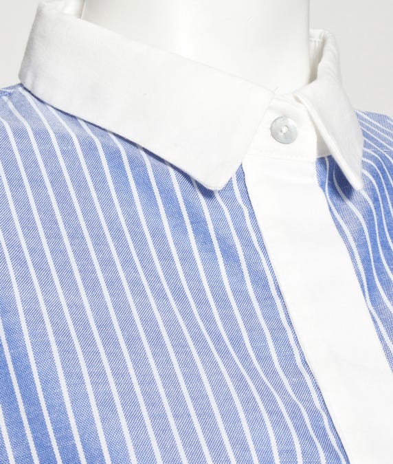 バイカラーストライプシャツ「DEPARTMENT」¥2,700(税込)